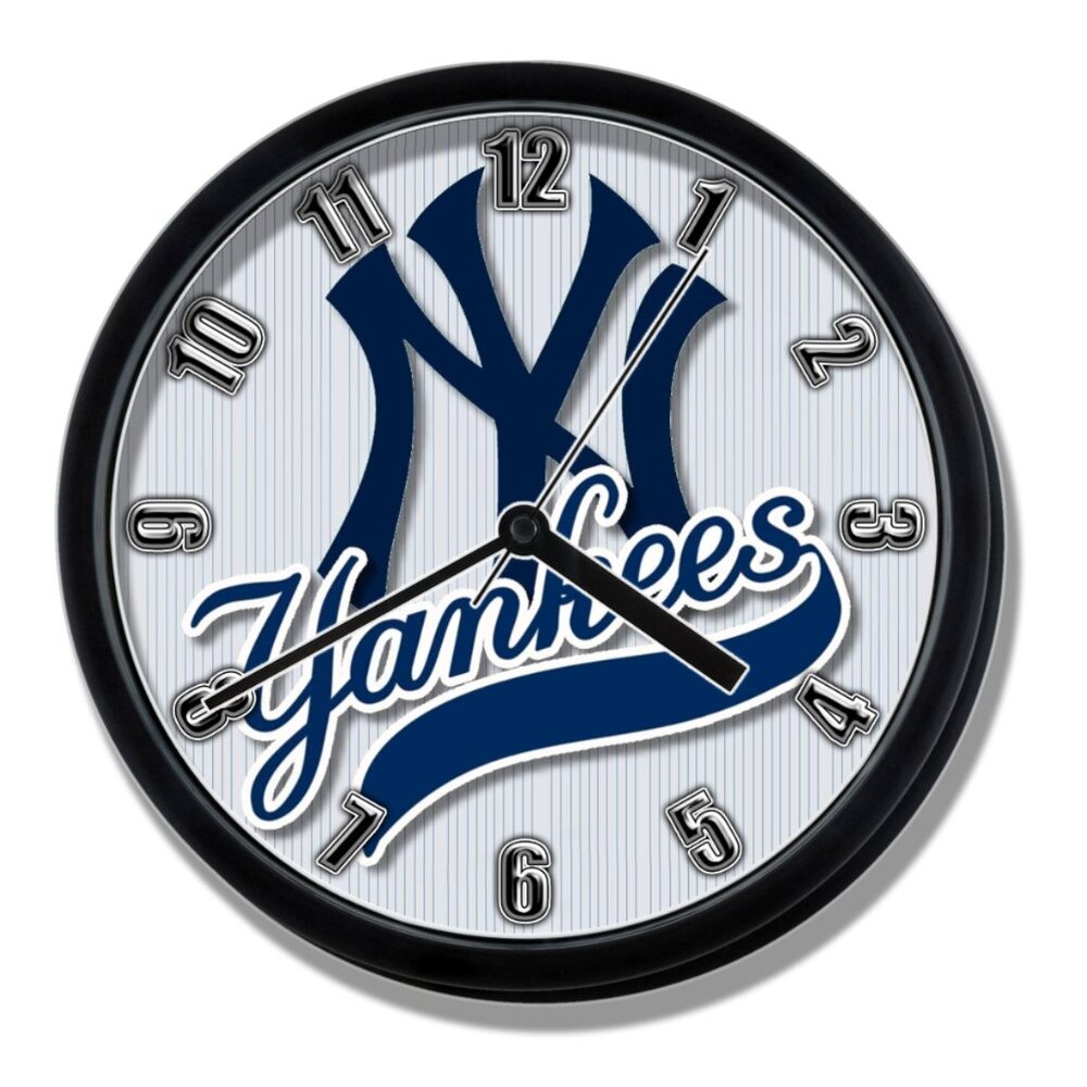 New York Yankees wall clock baseball clock NEW